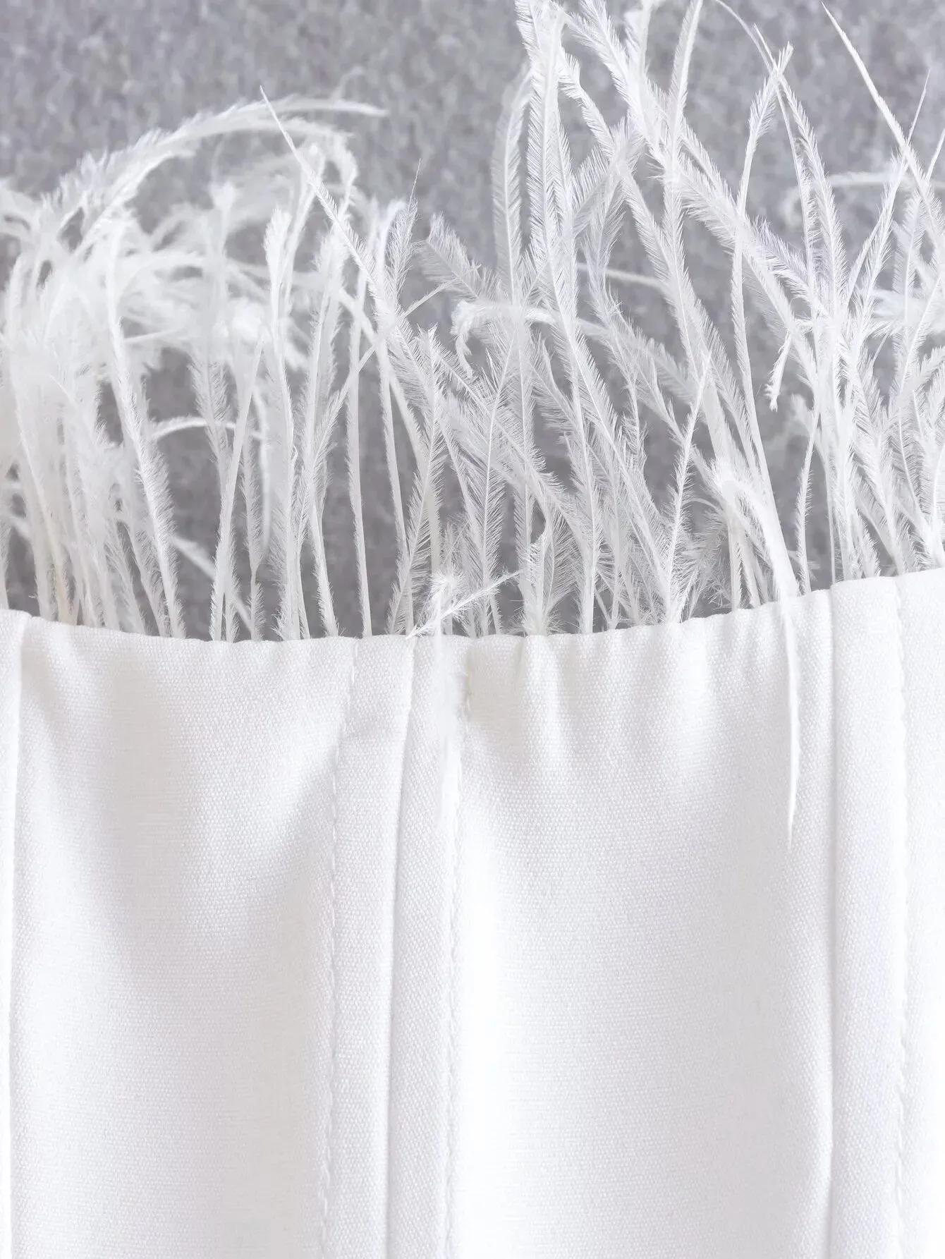 Anna Bustier with Feathers and Adjustable Strap