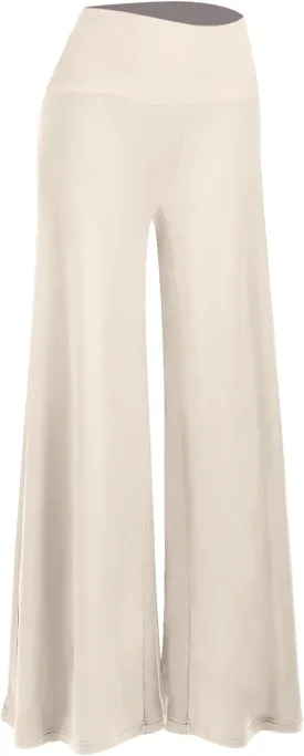 Arolina Women's Stretchy Wide Leg Palazzo Lounge Pants Casual Comfy High Waist Palazzo Pants