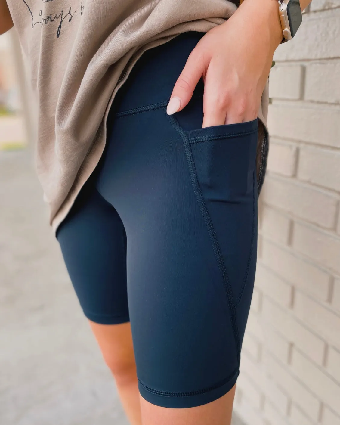 Break Away Pocket Biker Shorts (two colors)