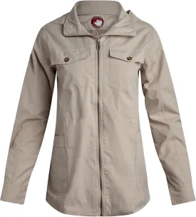 CANADA WEATHER GEAR Womens Utility Jacket - Long Sleeve Zip Up Hooded Safari Military Anorak Jackets for Women (Sizes: S-2XL)