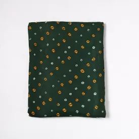 Green - Kutch Bandhani Tie-Dye Satin Cotton Precut Fabric (2 meter) 70