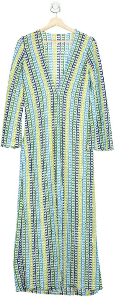 Multicolour Striped Maxi Dress S
