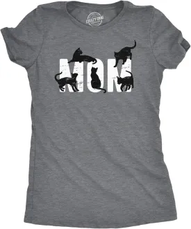 Womens Dog Mom and Cat Mom Funny T Shirts Cute Pet Tees for Women with Cats or Dogs
